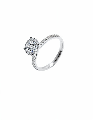 Engagement Ring - Halo Round